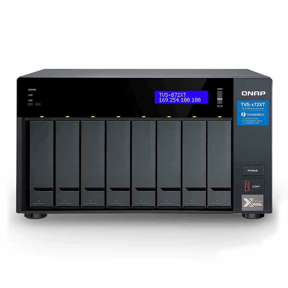 QNAP 8 Bay Desktop NAS EnclosurewWith Thunderbolt3